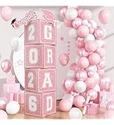2026 Graduation Decorations, 4Pcs Graduation Boxes, So Proud of You and Class of 2026 Grad Balloo...