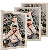 Golden State Art 11x14 Picture Frame Set of 3, 11x14 Photo Frames with HD Plexiglass for Wall Han...