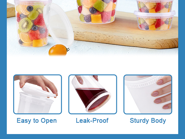 plastic containers with lids