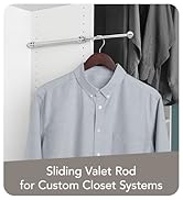 Shop Sliding Valet Rod for Custom Closet Systems