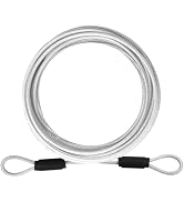 VIVBOO 3mm Stainless Steel Security Cable 4/6/10/15FT Luggage Lock Safety Cable Wire Flexible Ste...