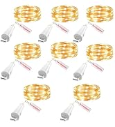 Rechargeable Fairy Lights - 7ft 20 LED String Lights, USB Rechargeable Battery Operated Twinkle L...