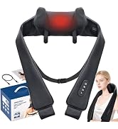 PERLEVI Cordless Neck Shoulder Massager with Heat for Pain Relief Deep Tissue, Kneading, Shiatsu ...