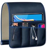 WETRBWEH TV Remote Control Holder Couch Caddy, Non-slip Bedside Caddy Organizer with 5 Pockets fo...