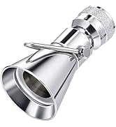 Enhon 2 Setting Pivoting Single Spray Shower Head with Shut Off Valve, Replacement for 52650-PK C...