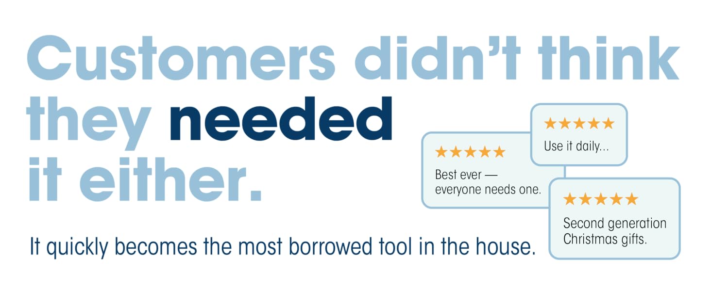 Testimonial image saying "Customers didn't think they needed it either"