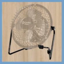 comfort zone portable desk fan can be placed just about anywhere with stable base