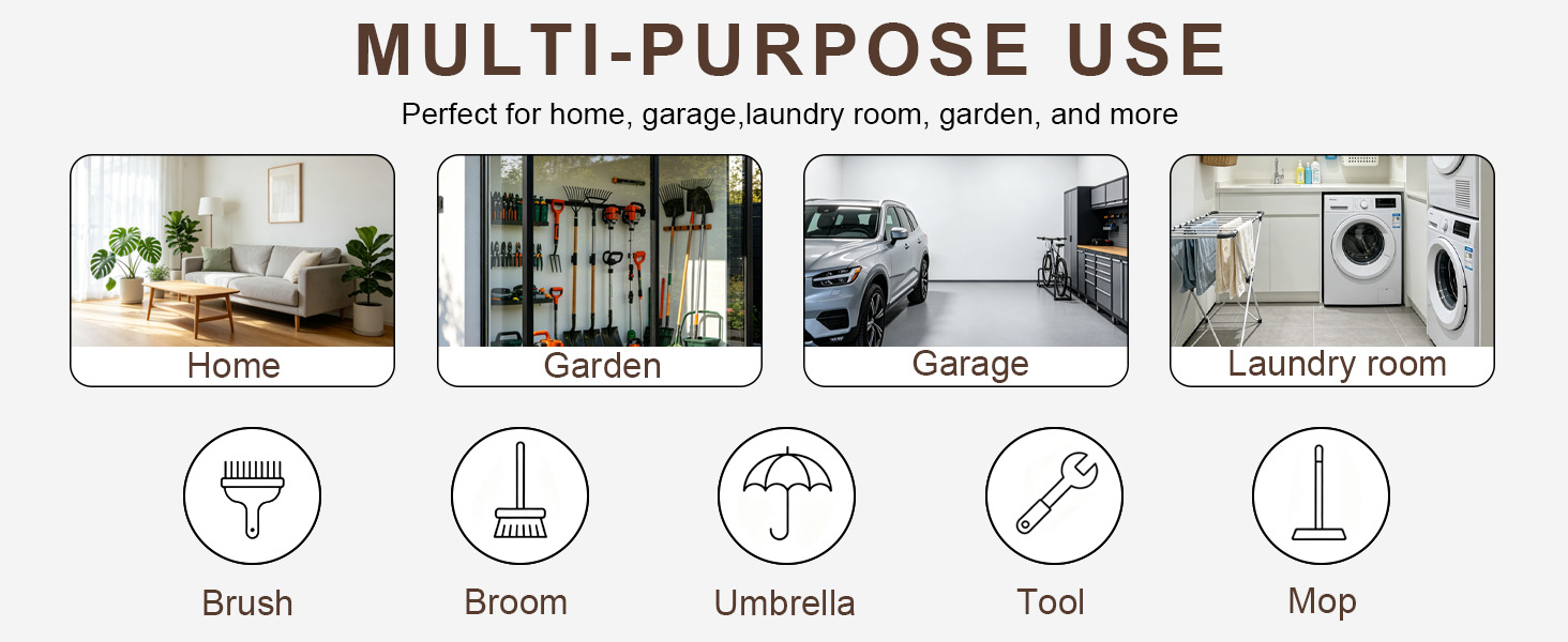 broom holder wall mount