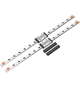 uxcell 2pcs MGN9 300mm Linear Guide Rail with 2pcs MGN9H Sliding Carriage Block Bearing Steel and...