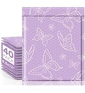 Metronic Bubble Mailers 8.5x12" 40 Pack Usable Size 8.5x11,Waterproof Mailing Padded Envelopes fo...