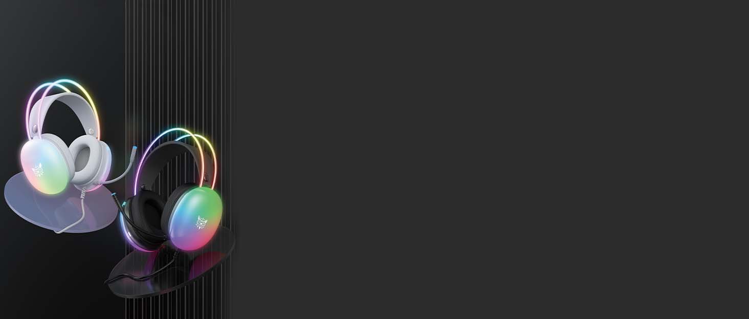 ONITOON X25 RAINBOW RGB GAMING HEADSET WITH MICROPHONE