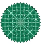 ArtAt Rotating Self-Healing Cutting Mat: 14 x 14 inch 5 Layers Double-Sided PVC Round Rotary Cutt...
