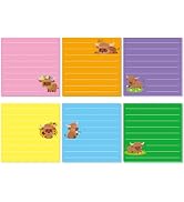 JIANTA 12 Pads Highland Cow Sticky Notes, 3 x 3 Inch Cute Self-Stick Notepads, Adhesive Memo Pads...