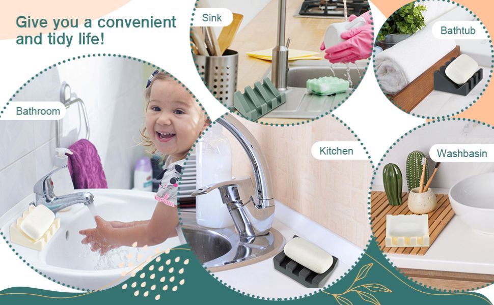 bathroom with our simple but practical soap dishes