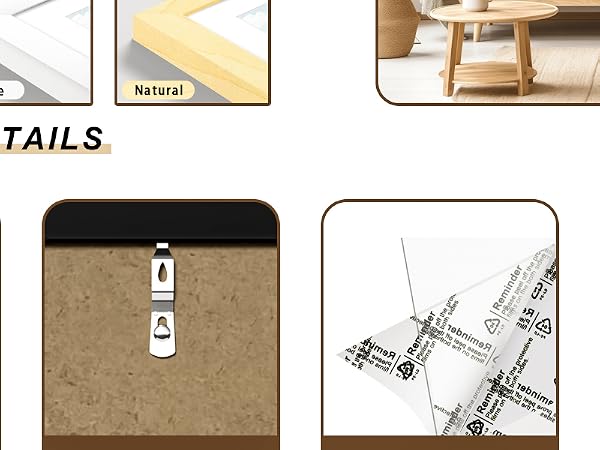 wall and table frame