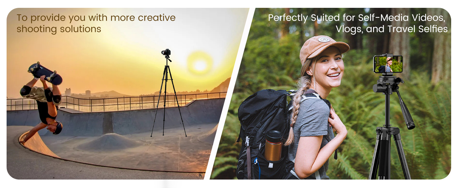 Travel Selfie Ready camera and phone tripod