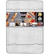 KITCHENATICS Half Sheet Cooling Rack for Cooking and Baking, Stainless Steel Baking Rack & Wire R...