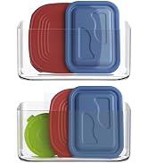 MaraFansie 2 Pack Plastic Lid Organizers Inside Cabinet for Kitchen Organizers, No drilling Wall ...