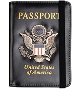 TOURSUIT RFID Passport and Vaccine Card Holder Combo, Travel Document Holder Case Cover, Leather ...