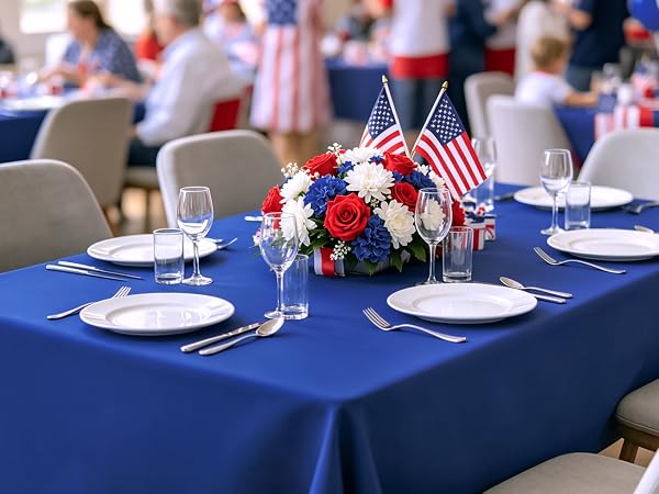 Blue Tablecloth
