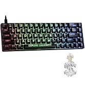 XVX HE68 Max Rapid Trigger Keyboard 60% Percent,Hall Effect Keyboard with Gateron Magnetic Jade M...
