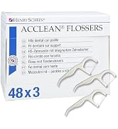 Acclean Dental Flossers Unflavored, 144 Count (48 Packs of 3), Interdental Floss Picks with Gum S...