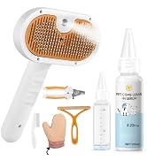 Pet Steam Brush Dog Cat 2026 New Grooming Comb for Shedding, Floating Hair, Smooth & Detangling, ...