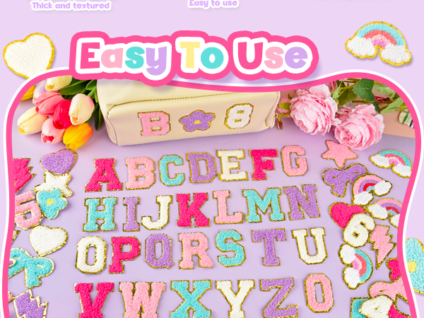 Chenille Letter Patches