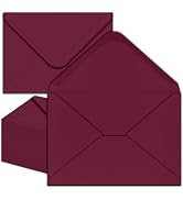 50 Pack 4 x 6 Envelopes Burgundy/Wine Red A4 Envelopes for Invitations, Printable, Self Seal for ...