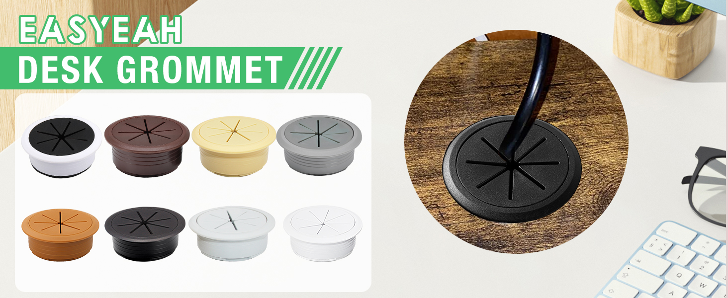 desk hole cover rubber grommets 2 inch hole cable wall cover