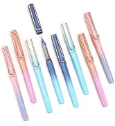 WRITECH Liquid Ink Rollerball Pens: 0.5mm Black Pens Quick Dry No Bleed Roller Pens Pack of 8(Gra...