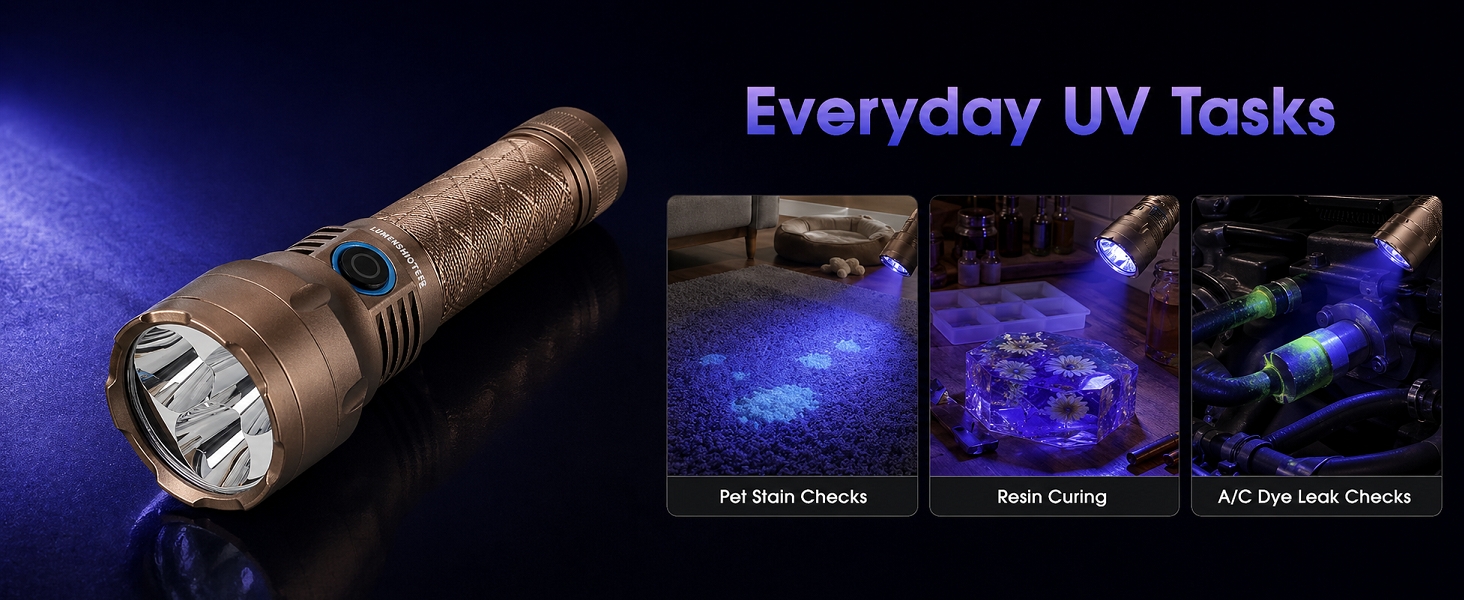 385nm blacklight flashlight