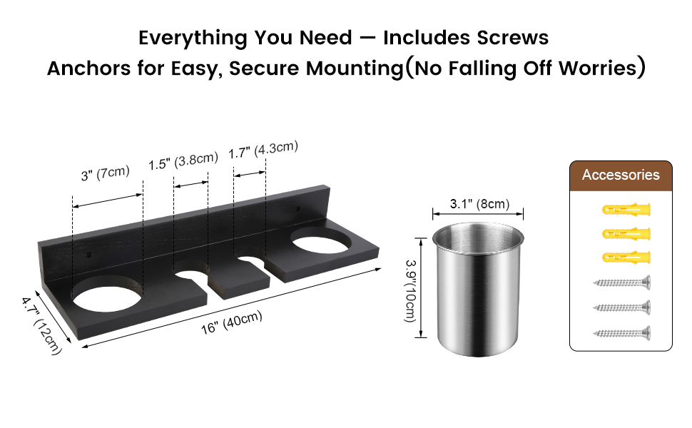 Hair Tool Organizer for Bathroom