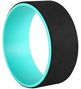 Exerz EX-YGWH Yoga Wheel - Black, 33cm x 14 cm, TPE and ABS Material, Improve Fitness, Balance, F...