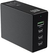 Minthouz 130W USB C Wall Charger with Cable, 4-Port GaN II Fast Charging Power Block (3 USB-C + 1...