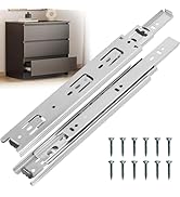 Ourshom Drawer Slides 12 Inches – Side Mount, Heavy Duty Drawer Slides Metal Ball Bearing Full Ex...