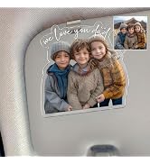 Custom Photo Car Visor Clip, Personalized Acrylic Visor Clip with Picture, Customized Car Accesso...
