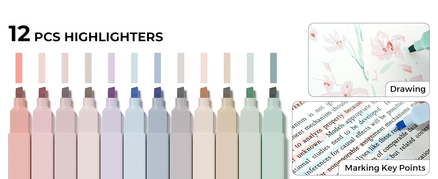 pastel highlighters
