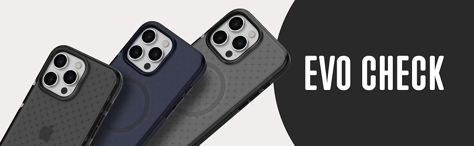 Evo Check in black, blue and black without magsafe