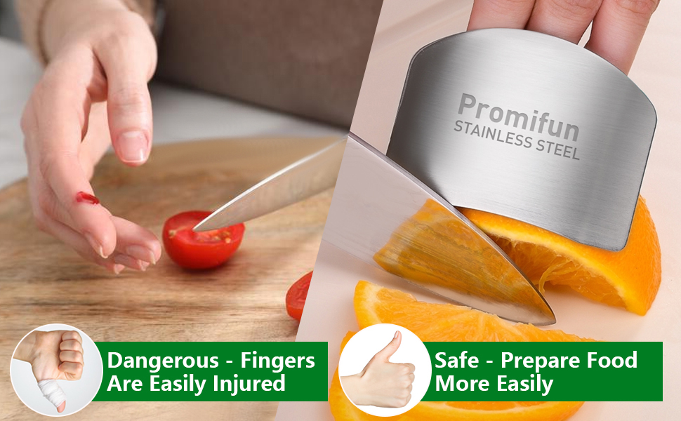 Stainless Steel Finger Protector for Cutting Food