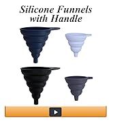 Silicone kitchen funnels
