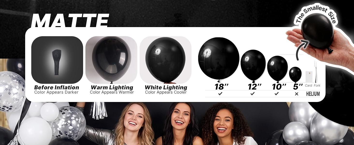 Black balloons