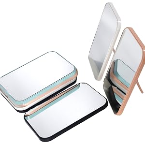 Desk top mirror wall mounting