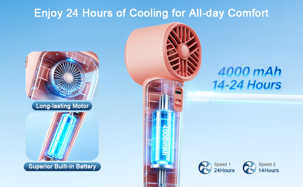 handheld portable fan