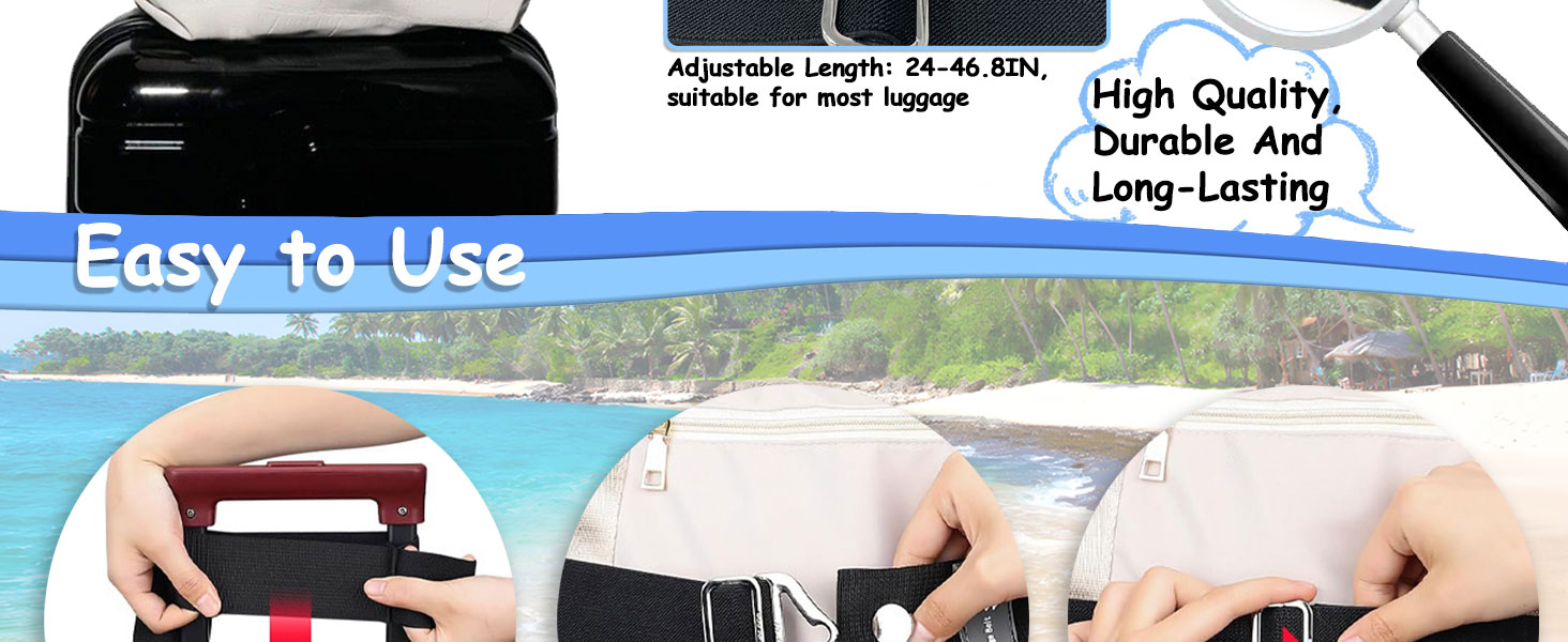 travel belt luggage connector straps for suitcases cincha travel belt for luggage