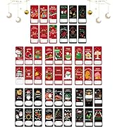 Ozepao 144 Pieces Christmas Name Tags Stickers, Christmas Stickers Label for Cards and Bags Decor...