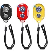 Wireless Remote Shutter for Cellphones and Tablets (3 Pack), AOQIYUE Wireless Remote for iPhone/A...