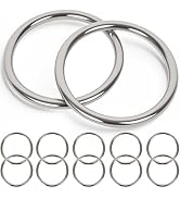 ZUSFUL 1.18 inch Metal O Rings,Stainless Steel Round Ring Buckles 5/32" Wire Diameter,metal rings...