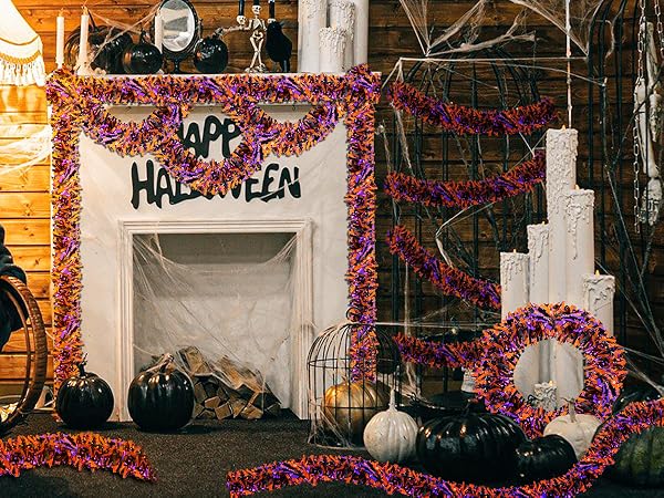 Halloween Full Fringe Tinsel Garlands