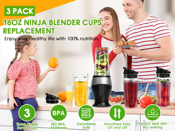ninja cups for blender 16 oz